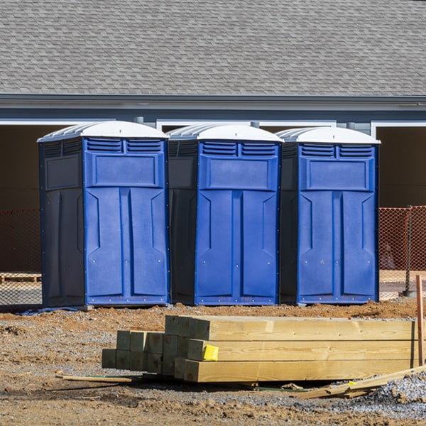 are there any restrictions on what items can be disposed of in the porta potties in Bogus Brook MN